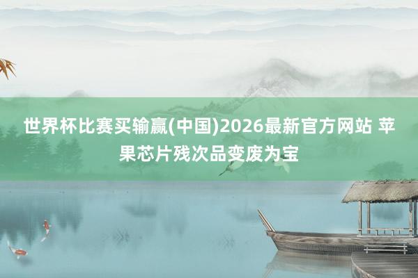 世界杯比赛买输赢(中国)2026最新官方网站 苹果芯片残次品变废为宝