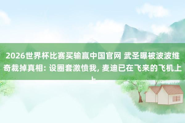 2026世界杯比赛买输赢中国官网 武圣曝被波波维奇裁掉真相: 设圈套激愤我, 麦迪已在飞来的飞机上